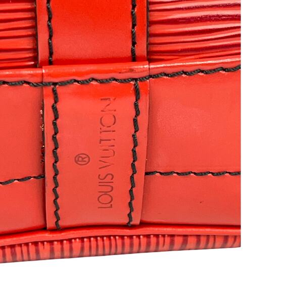 Louis Vuitton Noé Red Epi Leather Bucket Shoulder Bag Made in France A20970 - Picture 3 of 16